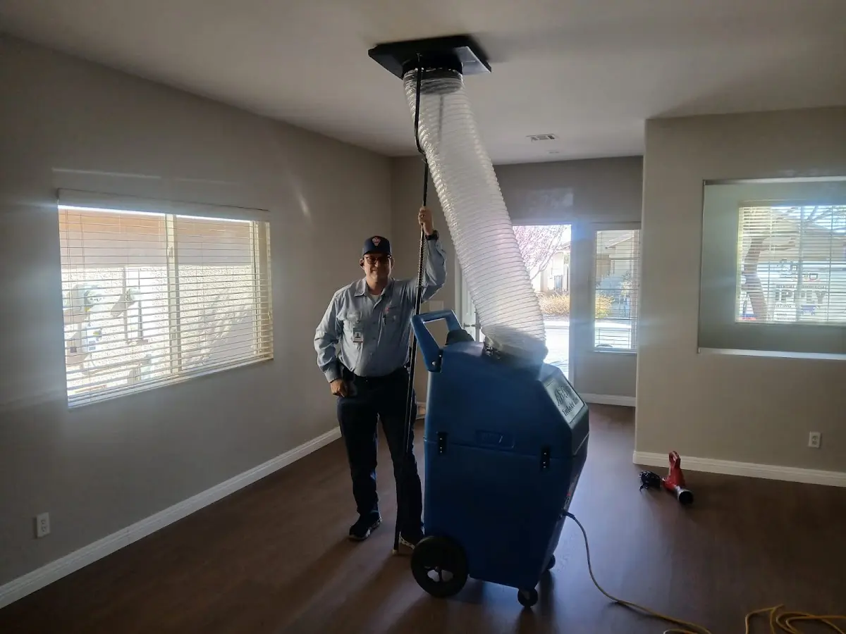 Professional Dryer Vent Cleaning work inside a Sunnyvale home
